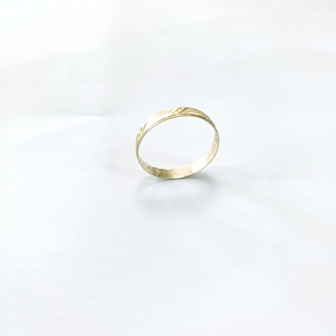 ARGOLLA ORO 10 K 1.2 GRMS (SEMINUEVO)