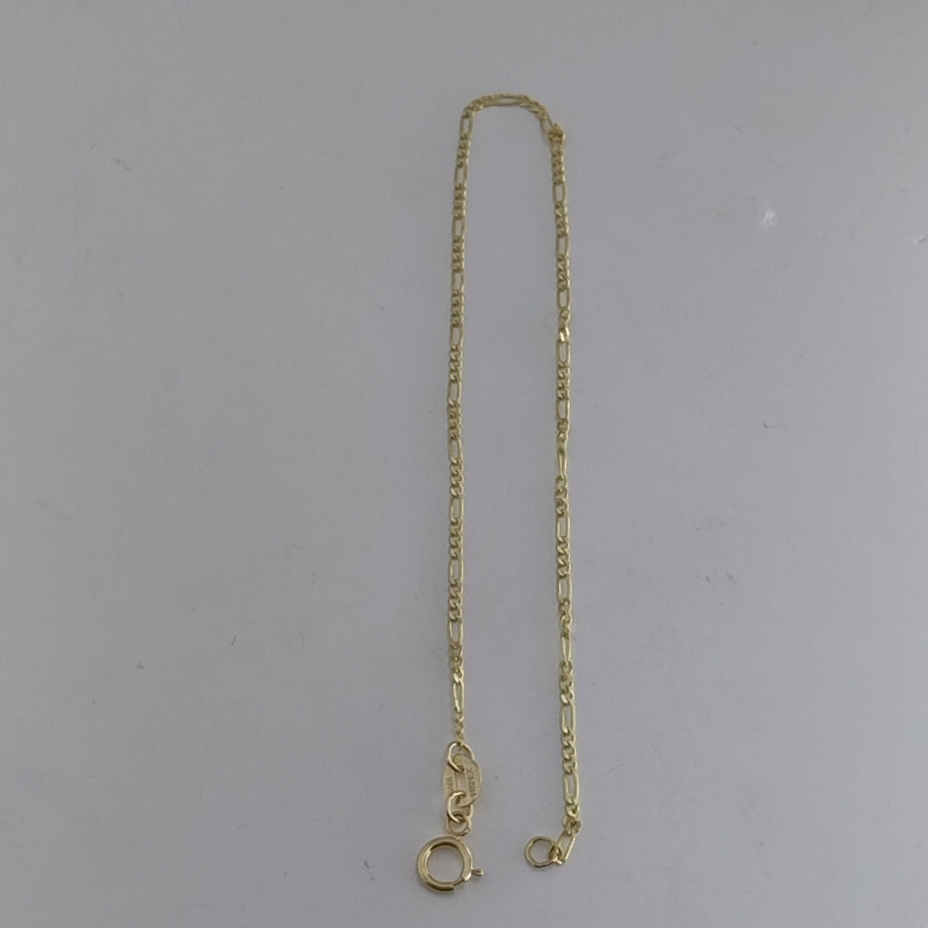 PULSERAS TEJIDO 3X1 ORO 14K 21 CM 1 GR (NUEVO)
