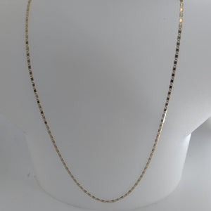 CADENAS TEJIDO ESPEJO ORO 10K 55 CM 1.7 GR (NUEVO)