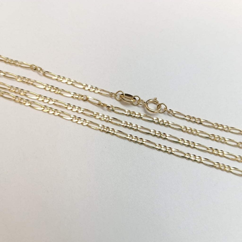 CADENAS TEJIDO 3X1 ORO 10K 50 CM 3 GR (NUEVO)