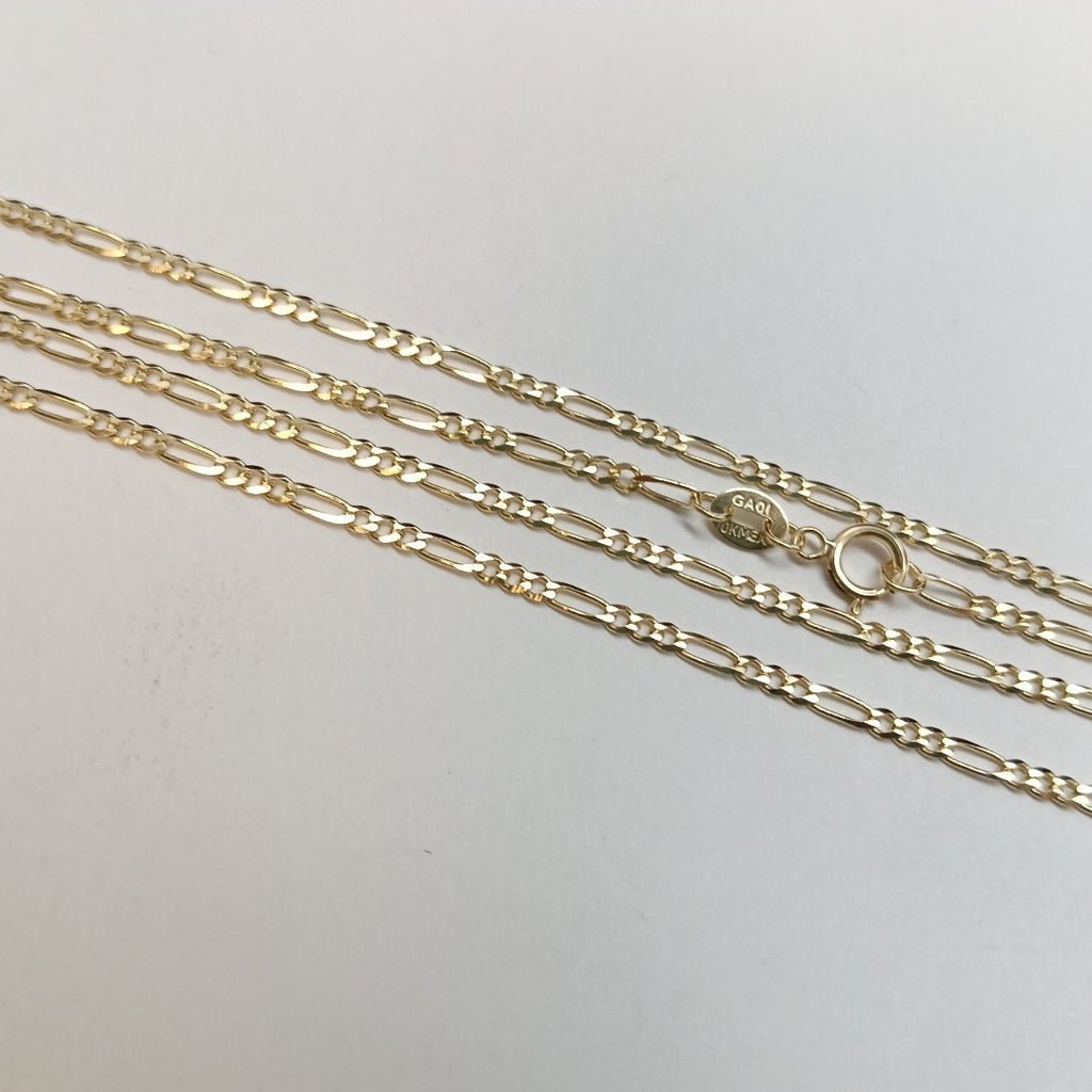 CADENAS TEJIDO 3X1 ORO 10K 55 CM 3.2 GR (NUEVO)