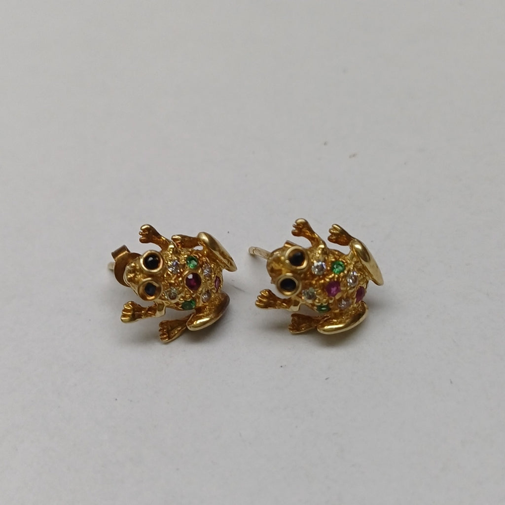 BROQUELES PAR ORO 14 K 3 GRMS (SEMINUEVO)