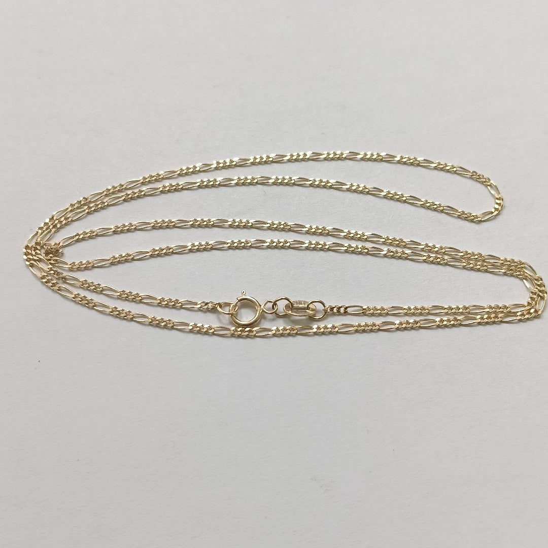 CADENAS TEJIDO 3X1 ORO 14K 55 CM 2.7 GR (NUEVO)