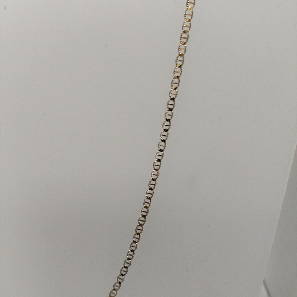 CADENAS TEJIDO GUCHI DIAMANTADO ORO 10K 55 CM 3.9 GR (NUEVO)