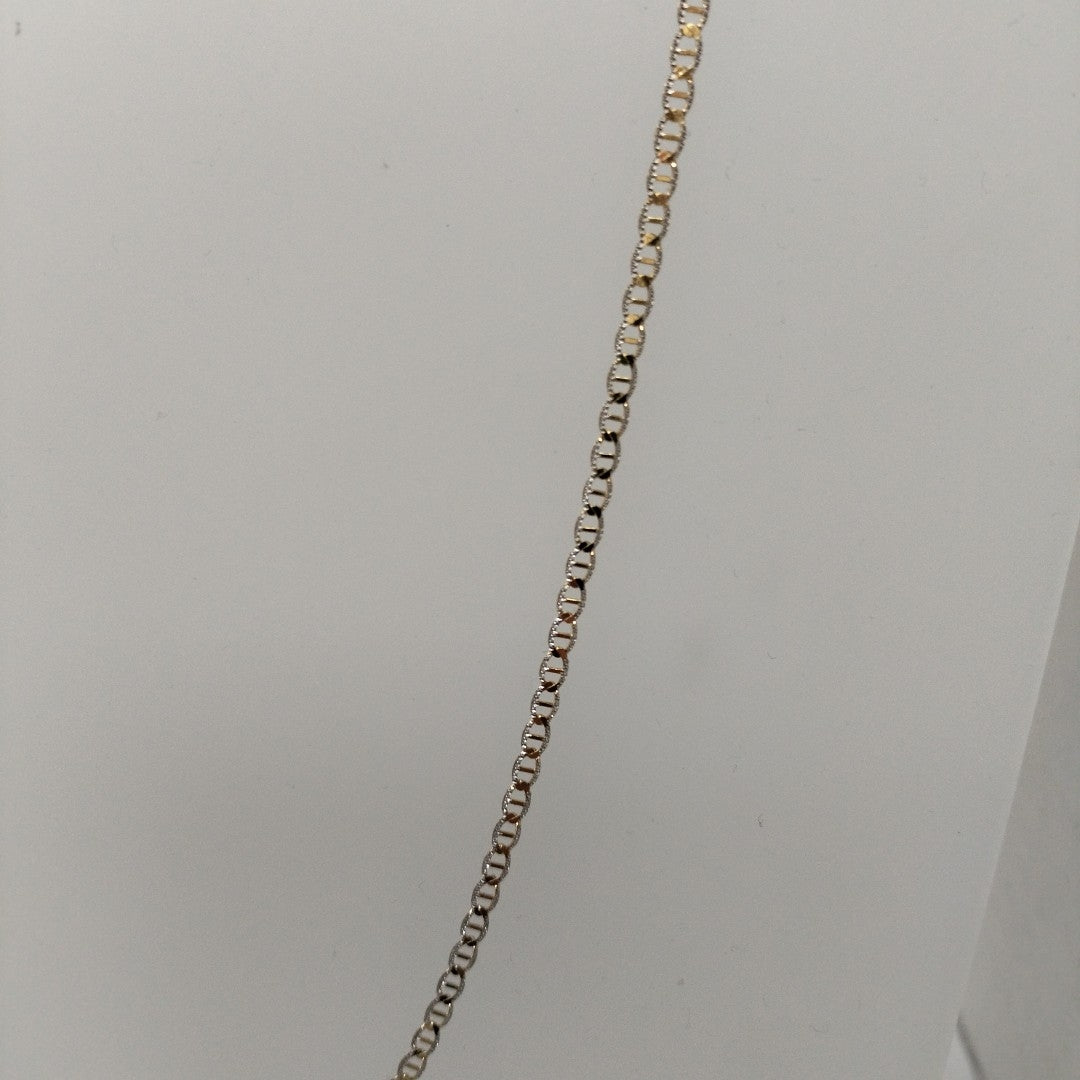 CADENAS TEJIDO GUCHI DIAMANTADO ORO 10K 55 CM 3.9 GR (NUEVO)