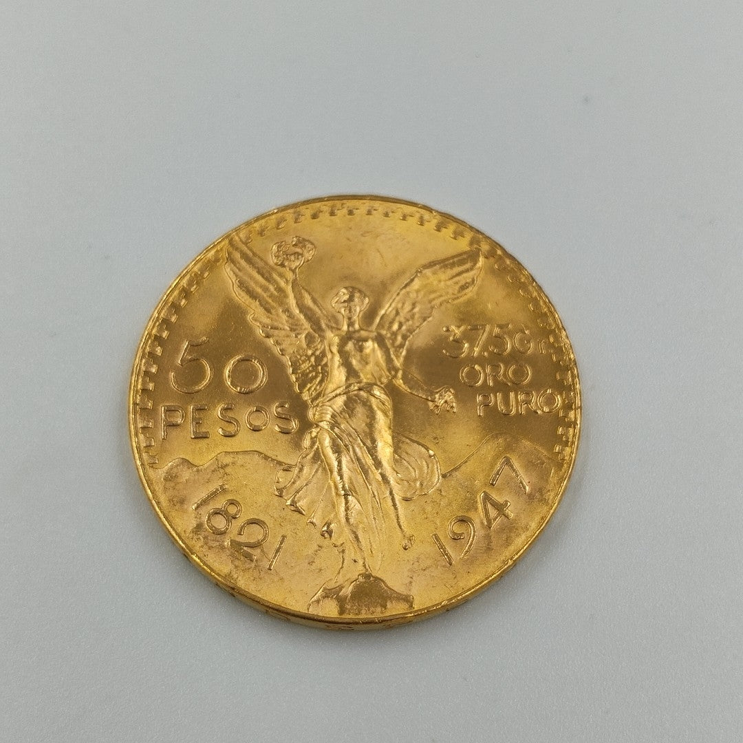 K1 41,60 GRMS 21 K IDENTIFICACIÓN MONEDA NOMINATIVA MONEDAS PESOS 50 PESOS (SEMINUEVO)