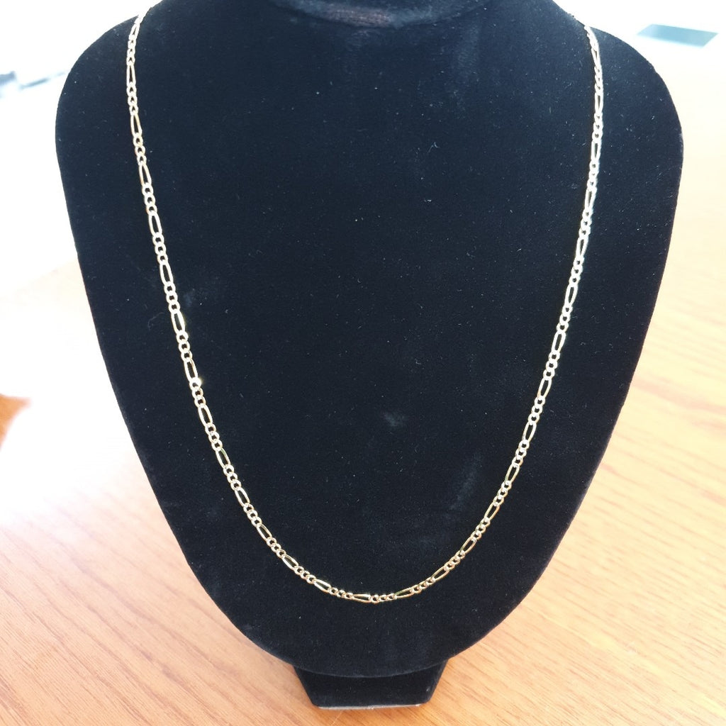 CADENAS TEJIDO 3X1 ORO 14K 55 CM 4.9 GR (NUEVO)