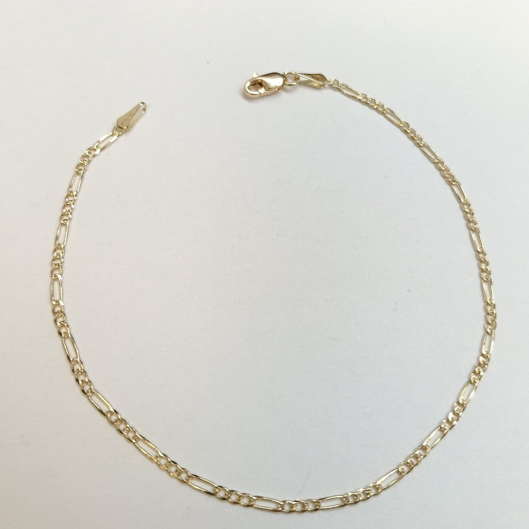 PULSERA 3X1 ORO 14K 21 CM 1.7 GR (NUEVO)