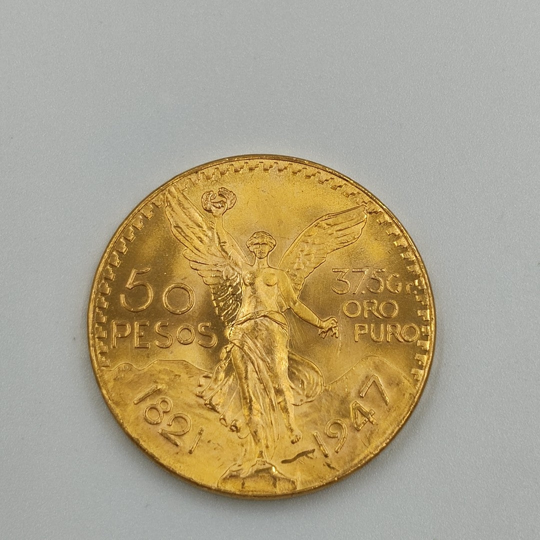 K1 41,60 GRMS 21 K IDENTIFICACIÓN MONEDA NOMINATIVA MONEDAS PESOS 50 PESOS (SEMINUEVO)