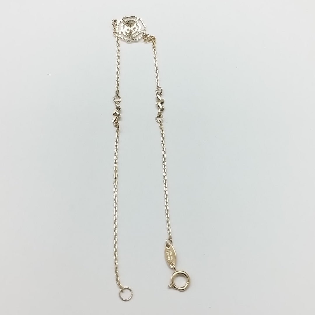 PULSERAS TEJIDO ESPECIAL C/DIJE ORO 10K 18 CM 0.8 GR (NUEVO)