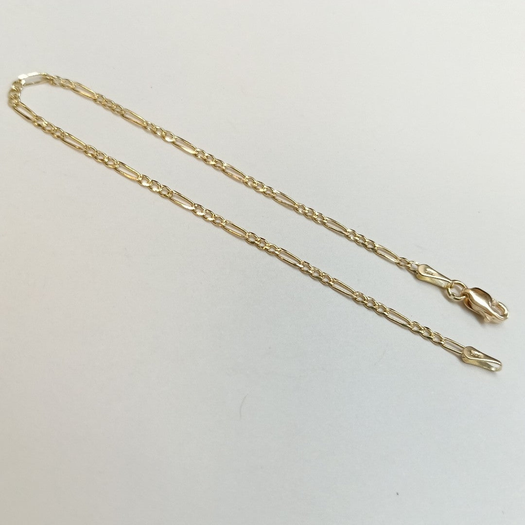 PULSERAS 3X1 ORO 14K 18 CM 1.6 GR (NUEVO)