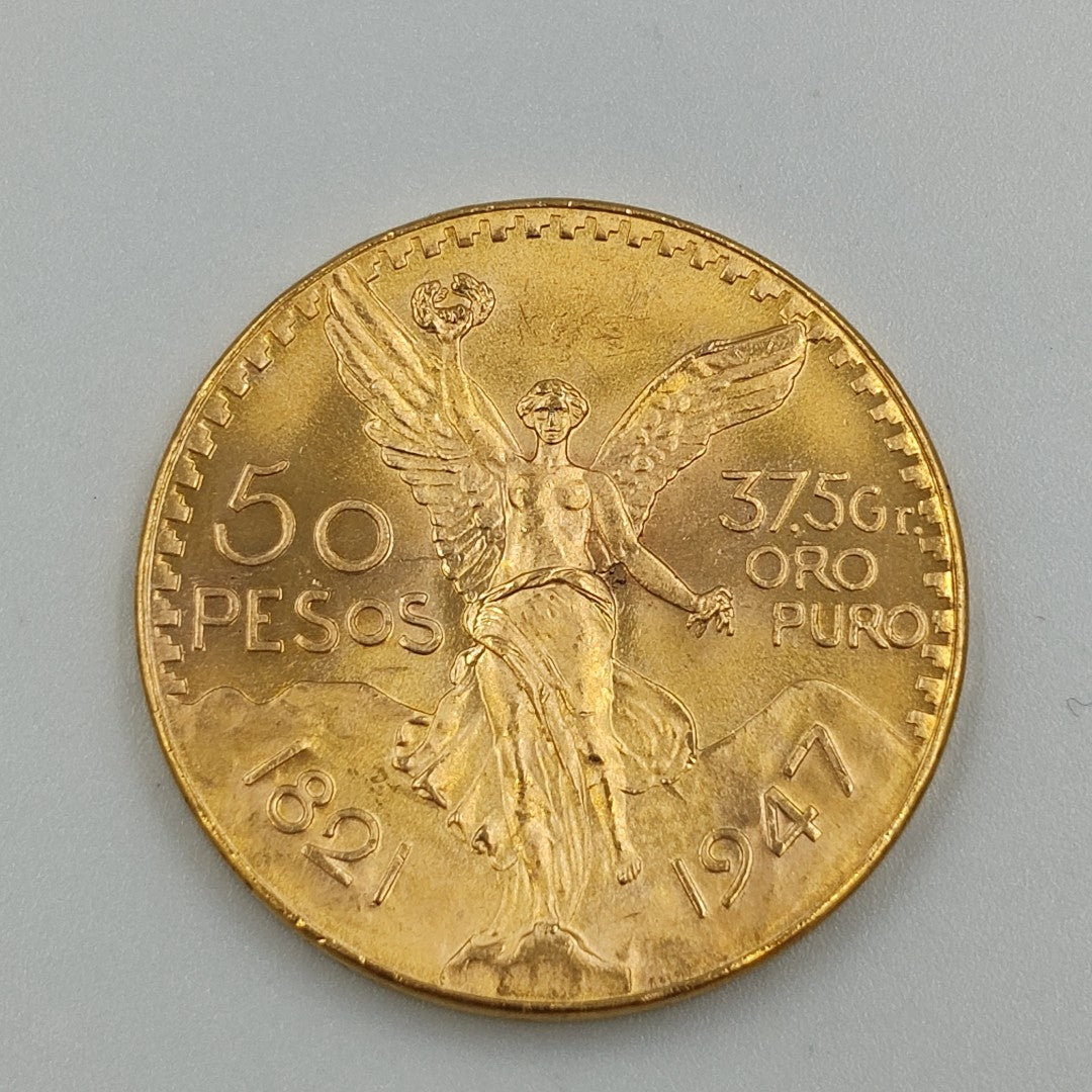 K1 41.6 GRMS 21 K IDENTIFICACIÓN MONEDA NOMINATIVA MONEDAS PESOS 50 PESO (SEMINUEVO)