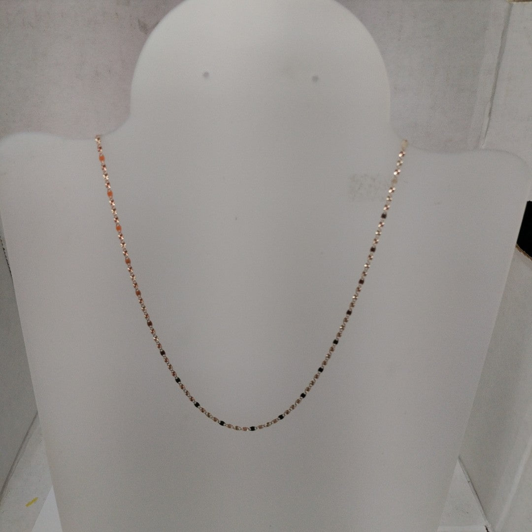 CADENAS TEJIDO GUCHI ORO 10K 55 CM 1.7 GR (NUEVO)