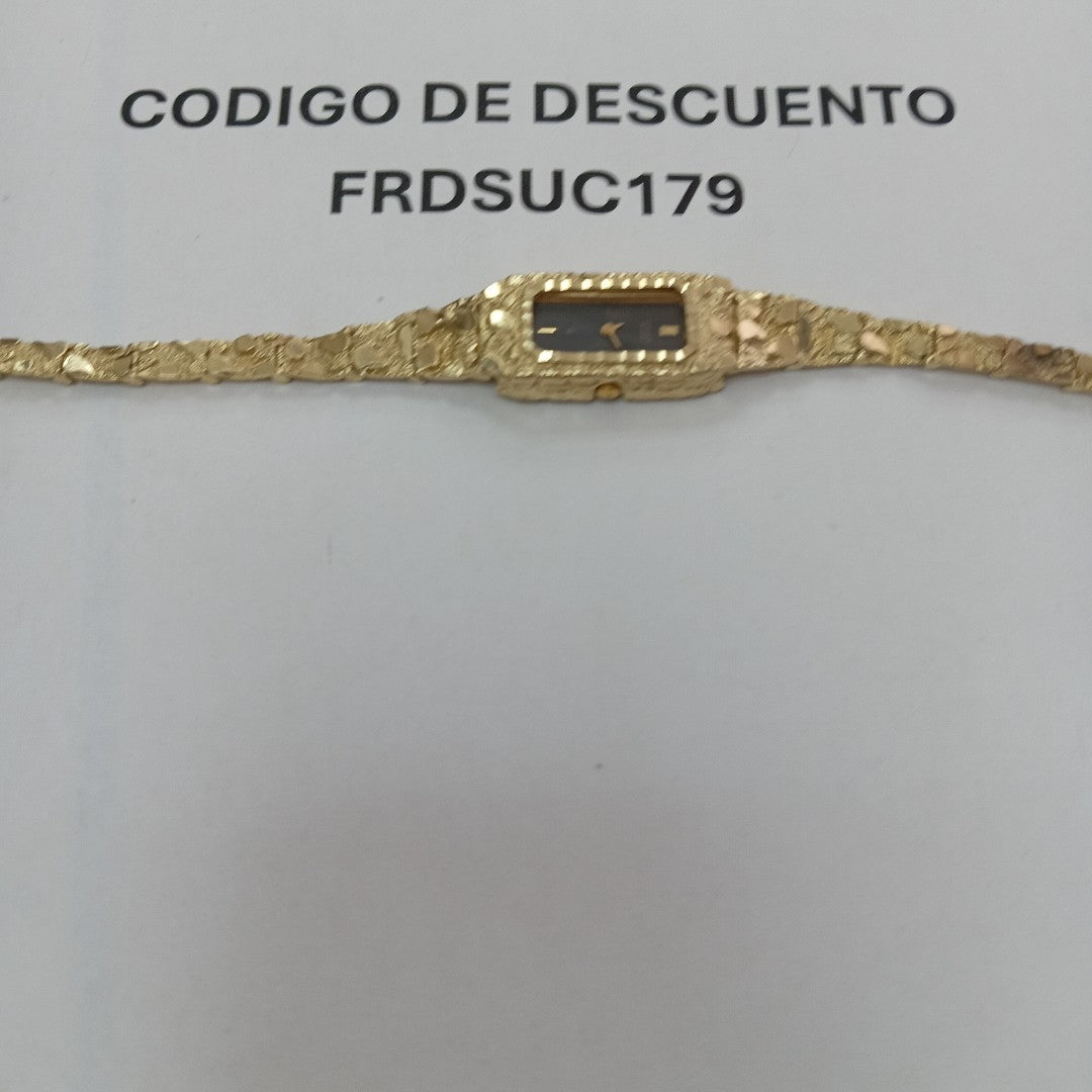 RELOJ CAJA ACERO PULSO ORO ORO 10 K 19.6 GRMS (SEMINUEVO)