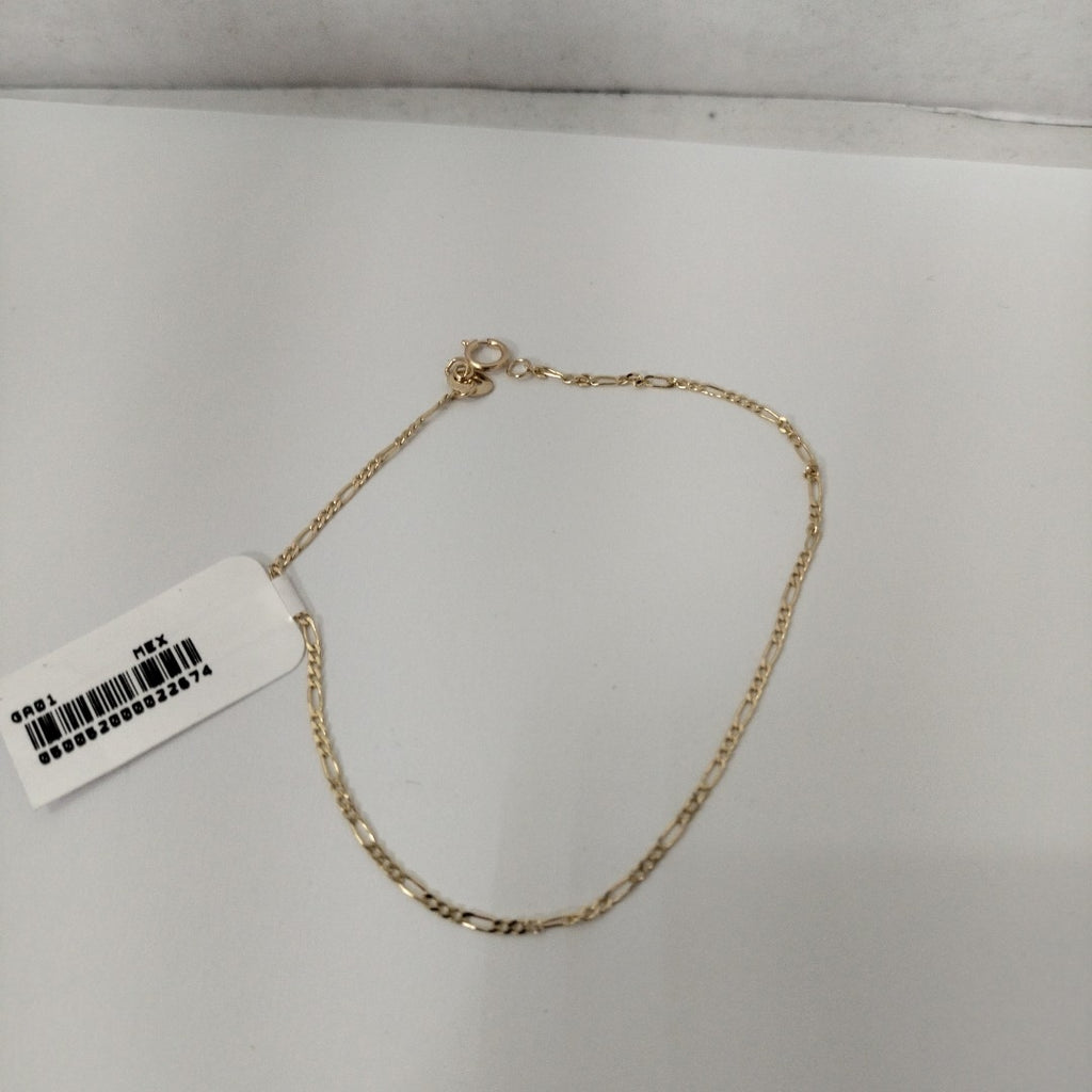 PULSERAS TEJIDO 3X1 ORO 14K 21 CM 1 GR (NUEVO)