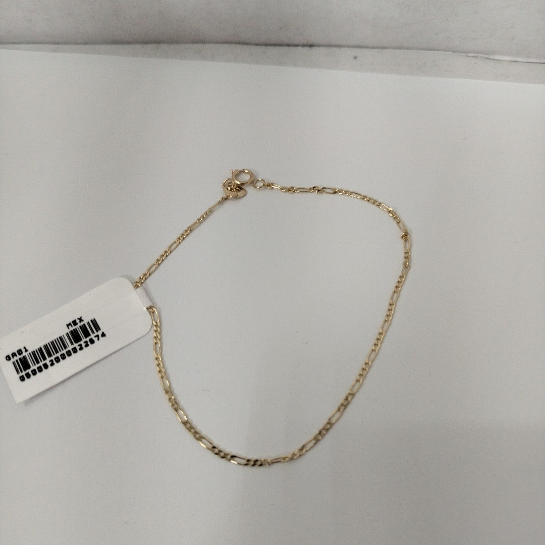 PULSERAS TEJIDO 3X1 ORO 14K 21 CM 1 GR (NUEVO)