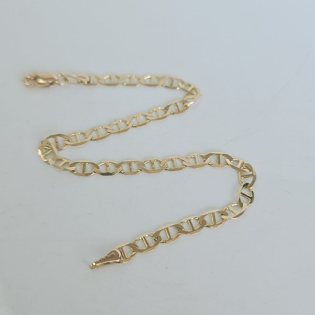 PULSERAS TEJIDO MARINERA ORO 14K 18 CM 2.9 GR (NUEVO)