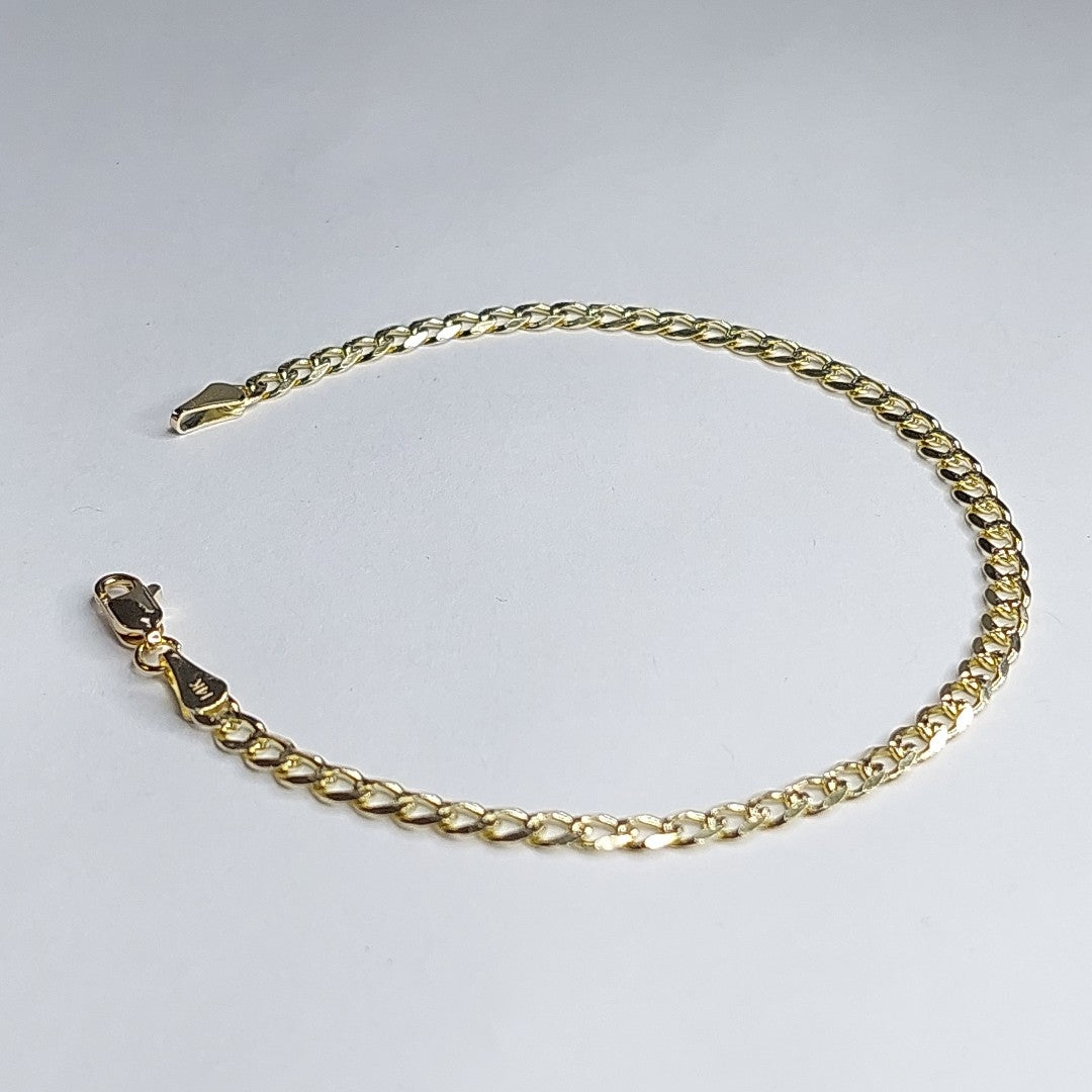 PULSERAS BARBADA ORO 14K 21 CM 5.2 GR (NUEVO)