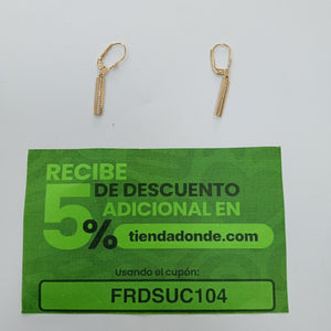 ARETES PAR ORO 14 K 2.5 GRMS (SEMINUEVO)