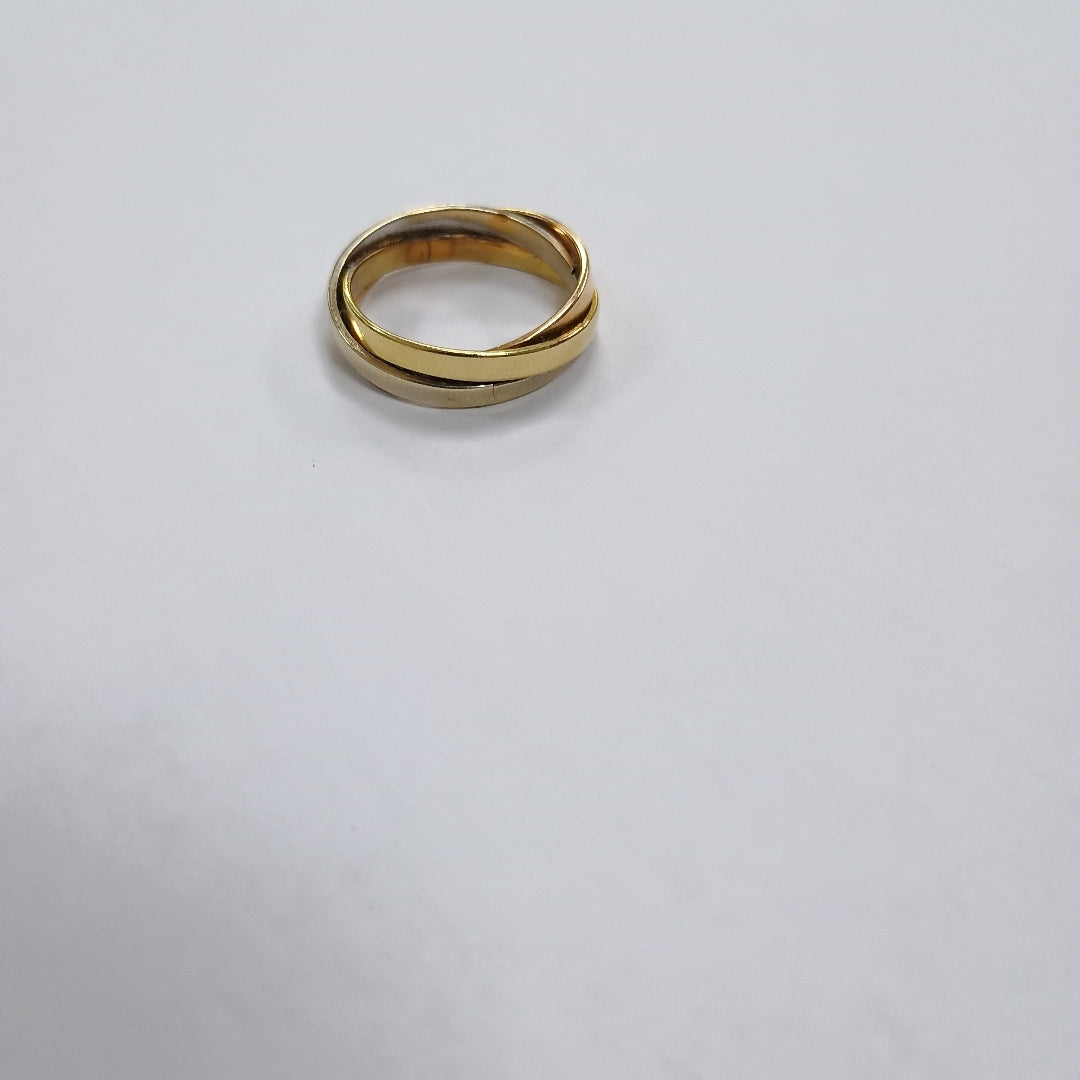 ARGOLLA ORO COMBINADO 14 K 4.3 GRMS (SEMINUEVO)