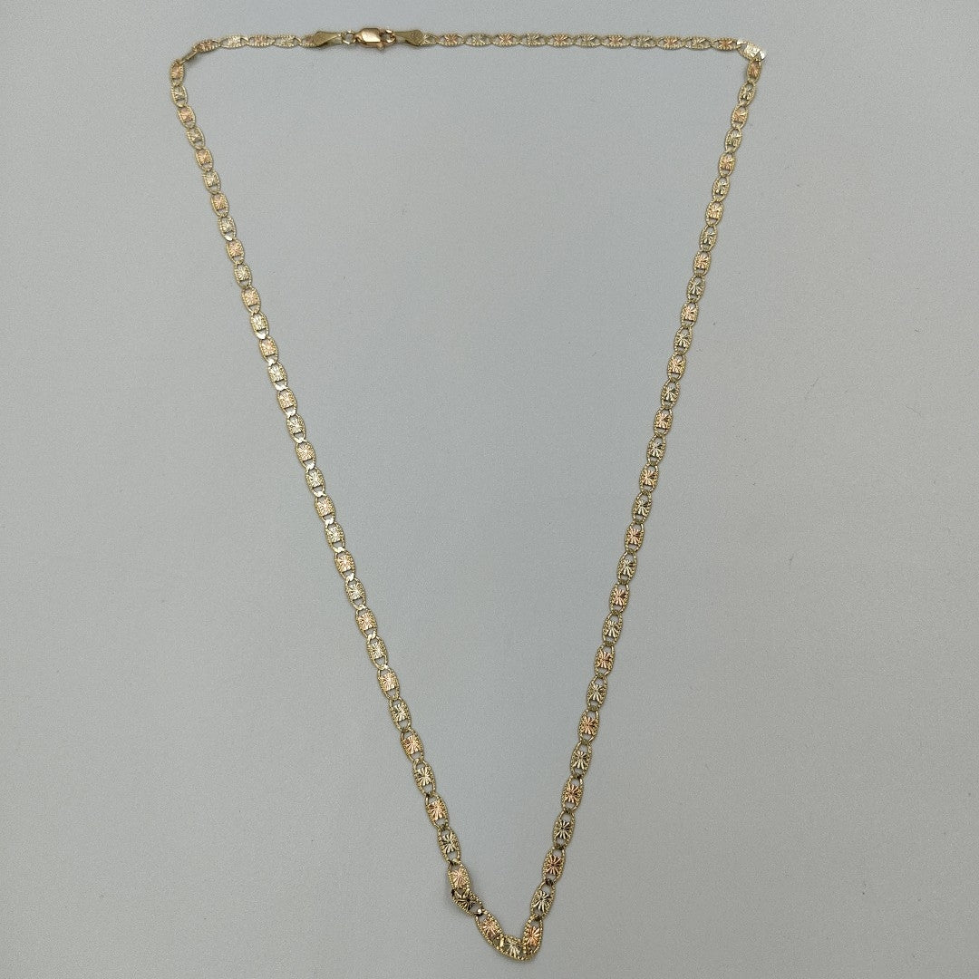 CADENAS TEJIDO GUCHI ORO 10K 55 CM 6.8 GR (NUEVO)