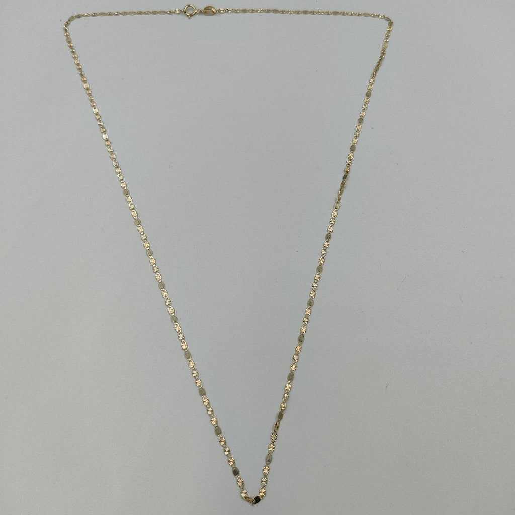 CADENAS TEJIDO GUCHI ORO 10K 55 CM 1.6 GR (NUEVO)