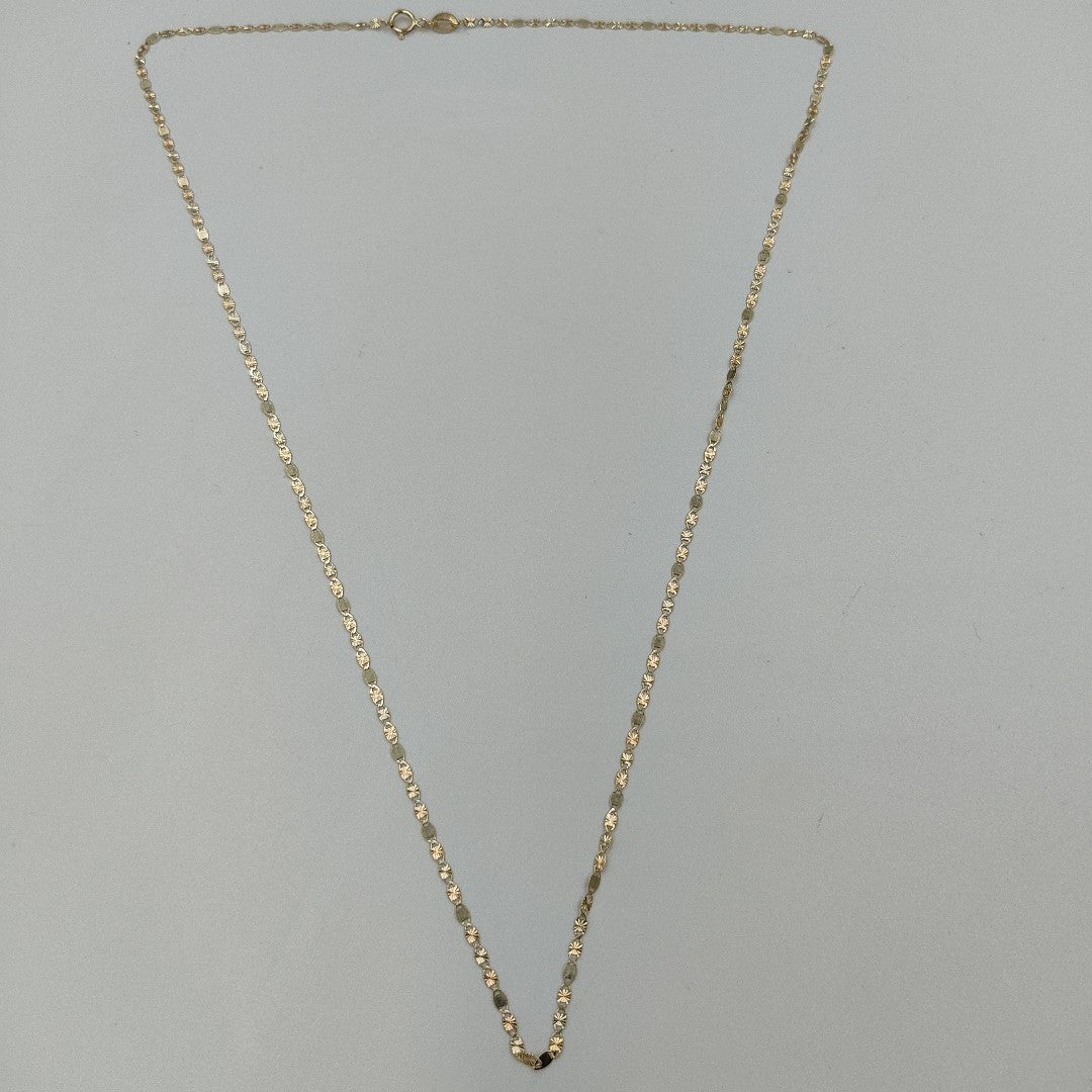 CADENAS TEJIDO GUCHI ORO 10K 55 CM 1.6 GR (NUEVO)