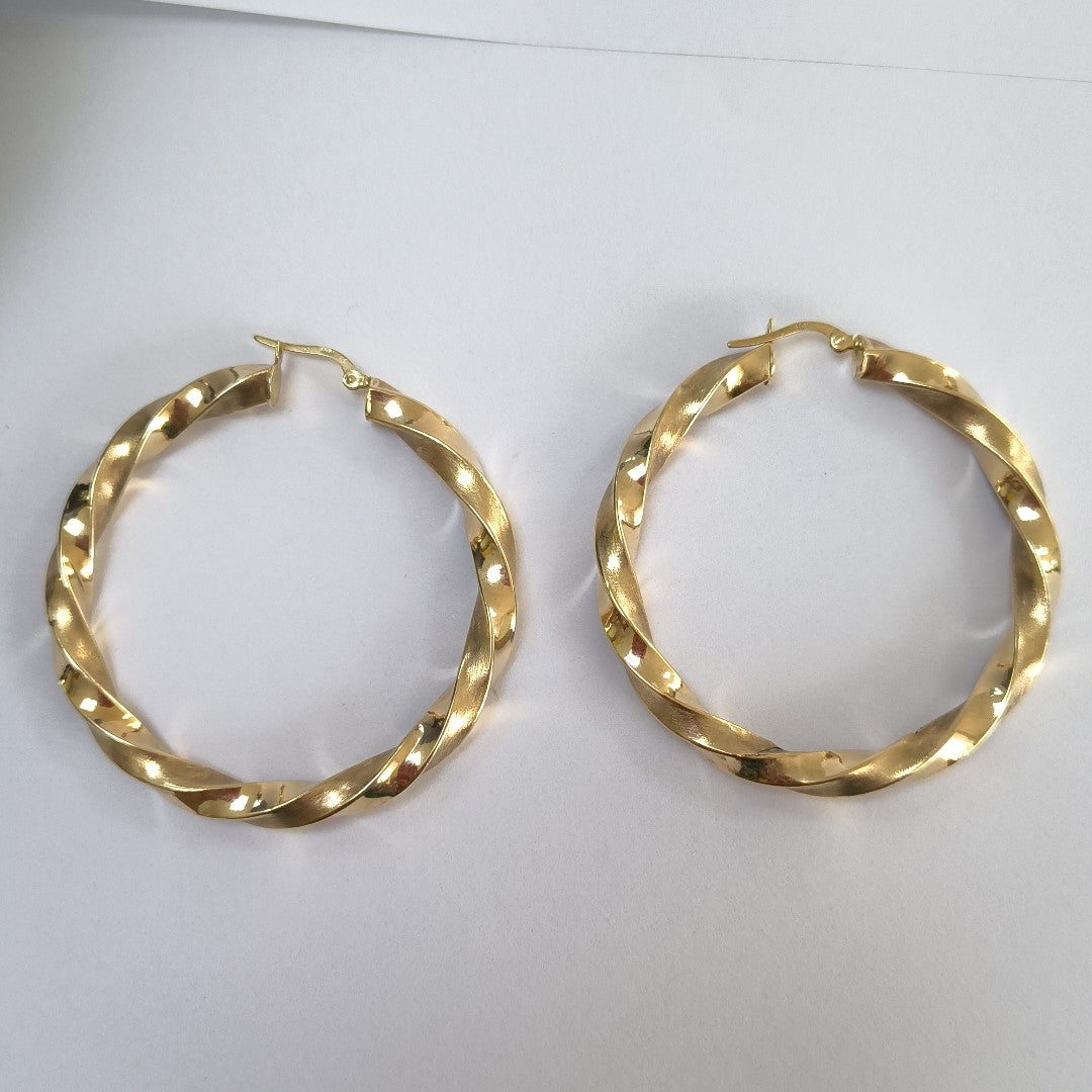 ARRACADAS PAR ORO 10 K 6 GRMS (SEMINUEVO)