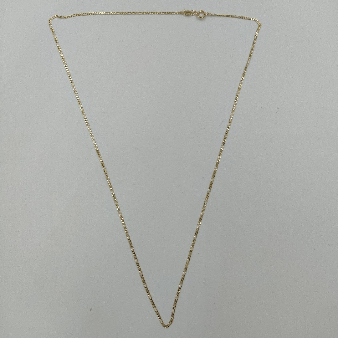 CADENAS TEJIDO 3X1 ORO 14K 55 CM 2.4 GR (NUEVO)