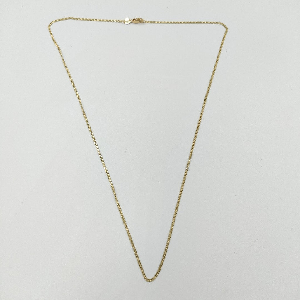 CADENAS TEJIDO BARBADA ORO 10K 50 CM 3.1 GR (NUEVO)