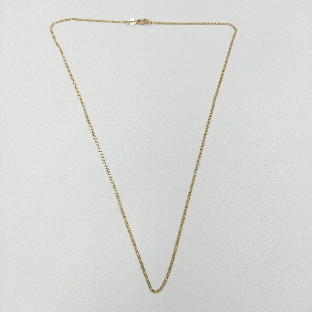 CADENAS TEJIDO BARBADA ORO 10K 50 CM 3.1 GR (NUEVO)