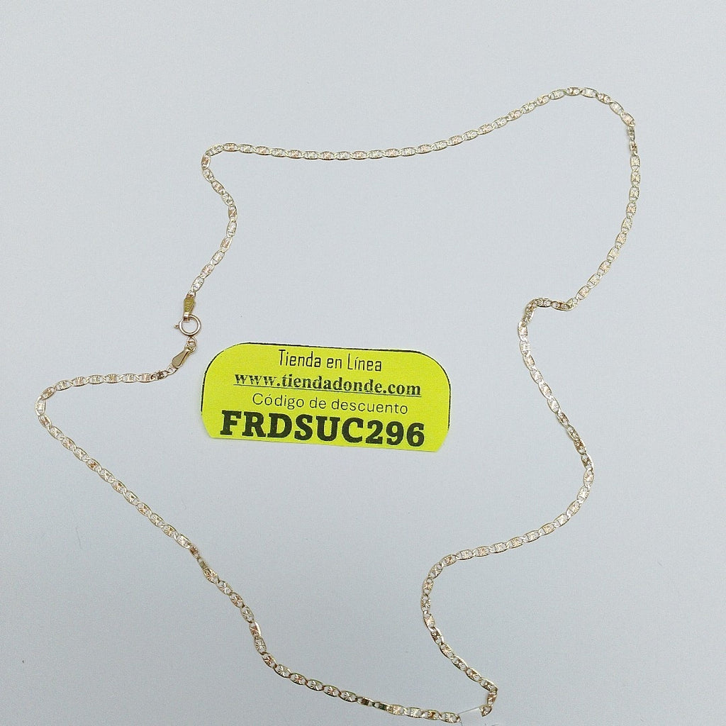 CADENAS TEJIDO GUCHI ORO 10K 55 CM 2.8 GR (NUEVO)