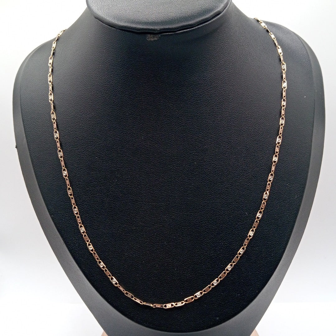 CADENA ORO COMBINADO 10 K 3.1 GRMS (SEMINUEVO)