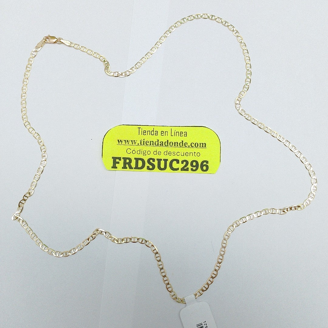 CADENAS TEJIDO GUCHI ORO 10K 55 CM 4.3 GR (NUEVO)