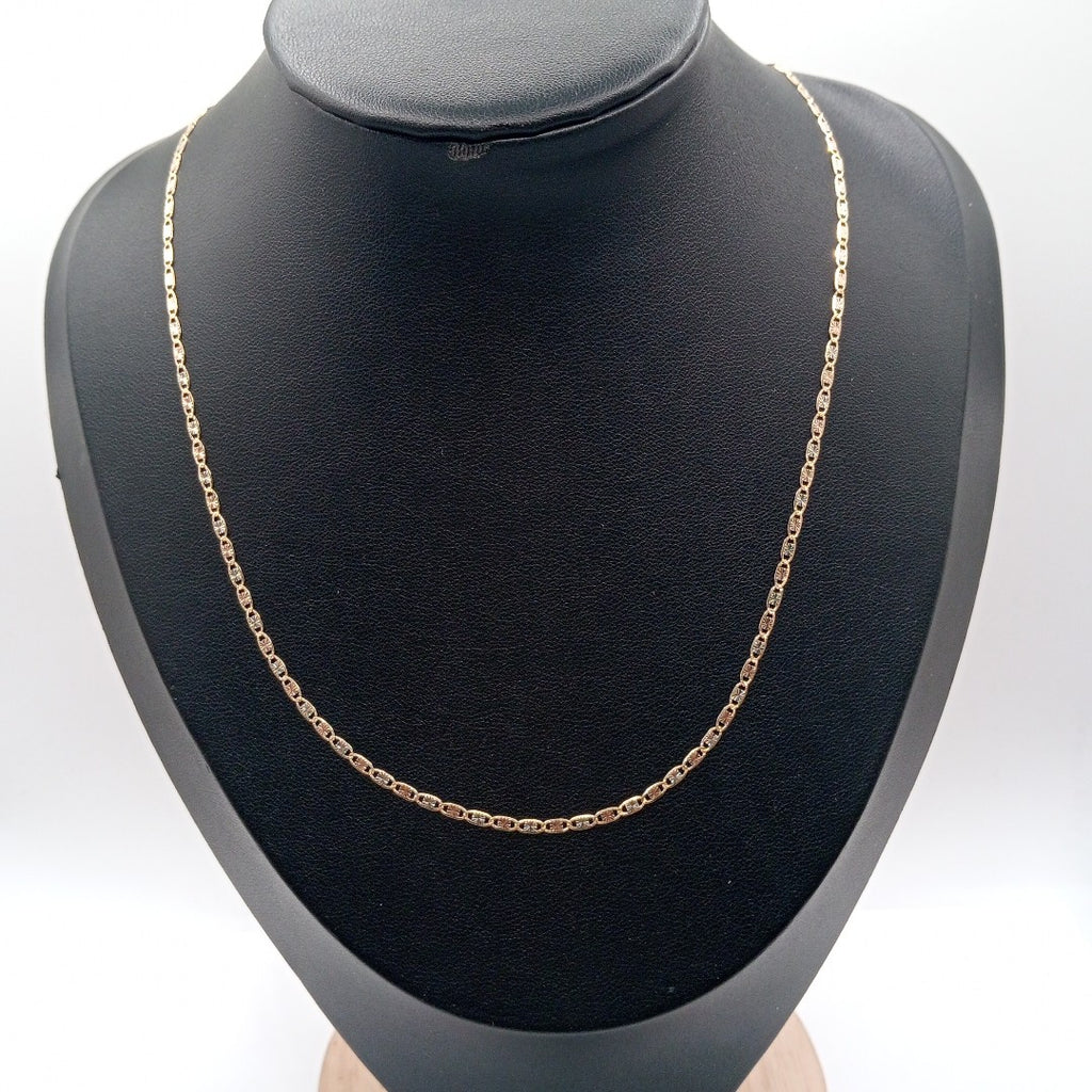 CADENA ORO COMBINADO 14 K 2 GRMS (SEMINUEVO)
