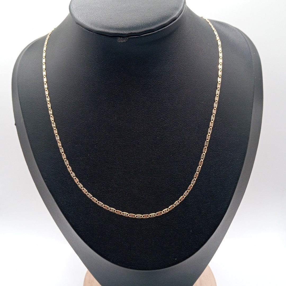 CADENA ORO COMBINADO 14 K 2 GRMS (SEMINUEVO)