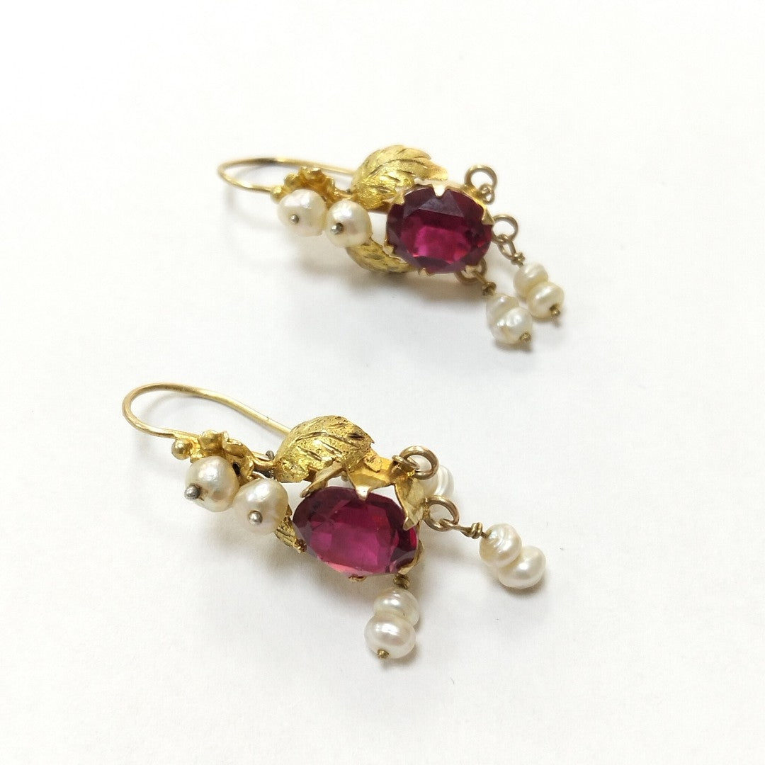 ARETES PAR ORO 8 K 6,20 GRMS (SEMINUEVO)