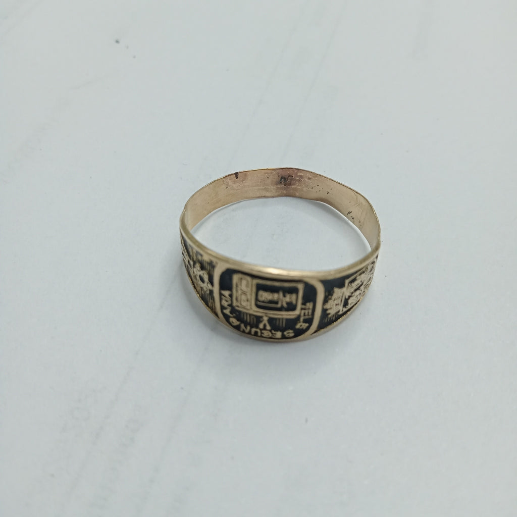 ANILLO DE GRADUACIÓN ORO 8 K 1.6 GRMS (SEMINUEVO)