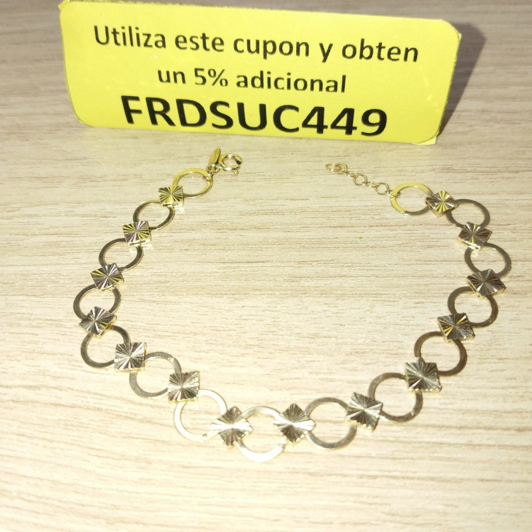 PULSERA ORO 14 K 3.6 GRMS (SEMINUEVO)
