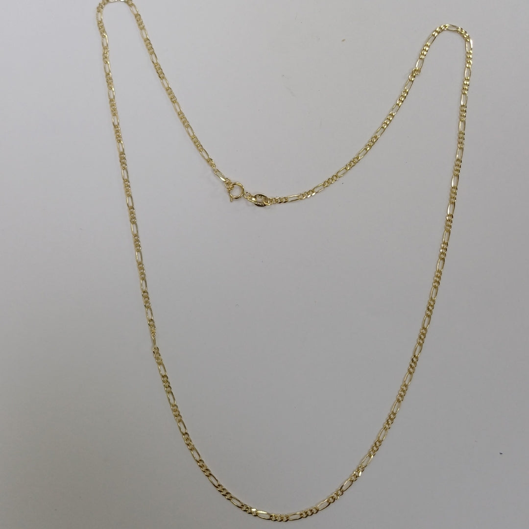 CADENAS TEJIDO 3X1 ORO 10K 55 CM 3.2 GR (NUEVO)