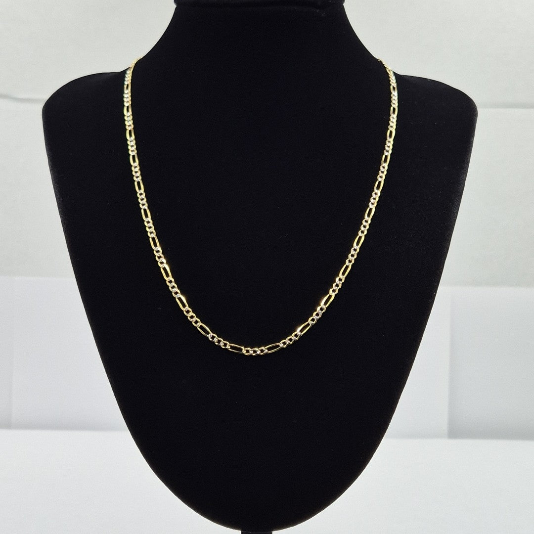 CADENAS 3X1 DIAMANTADA ORO 14K 55 CM 8.5 GR (NUEVO)