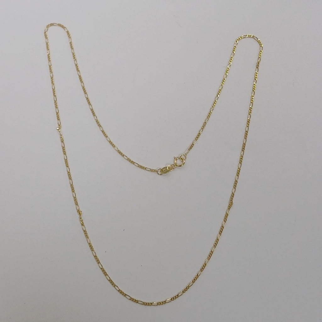 CADENAS TEJIDO 3X1 ORO 14K 55 CM 2.6 GR (NUEVO)