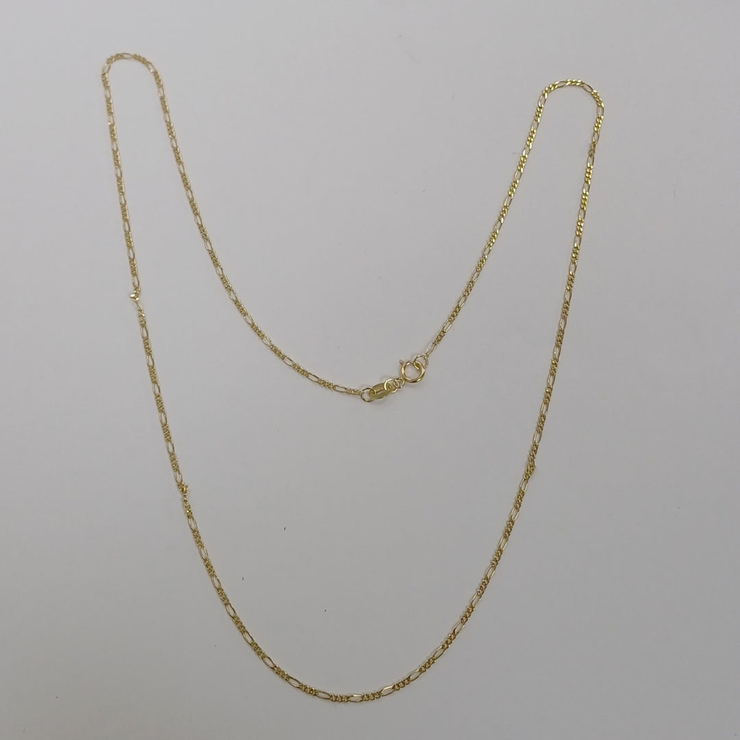 CADENAS TEJIDO 3X1 ORO 14K 55 CM 2.6 GR (NUEVO)