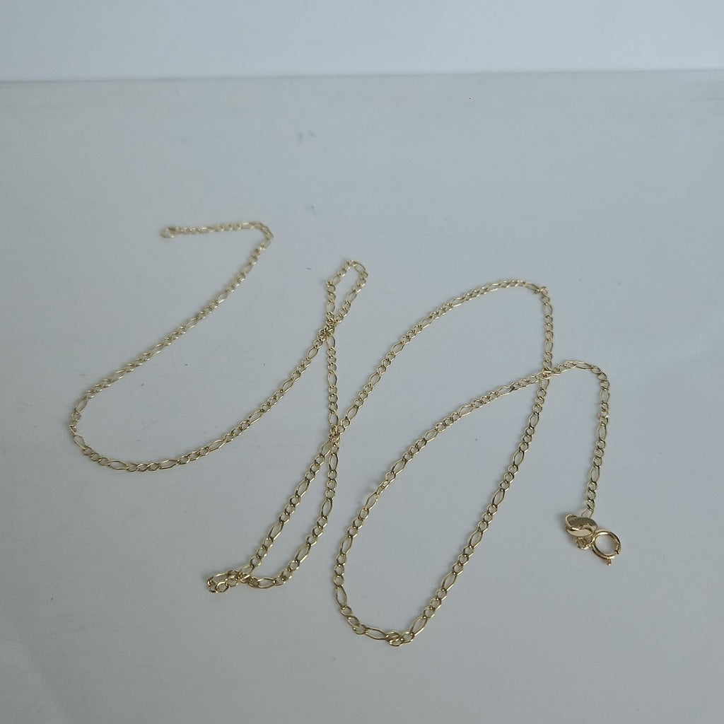 CADENAS TEJIDO ESLABONES ORO 10K 60 CM 2.4 GR (NUEVO)