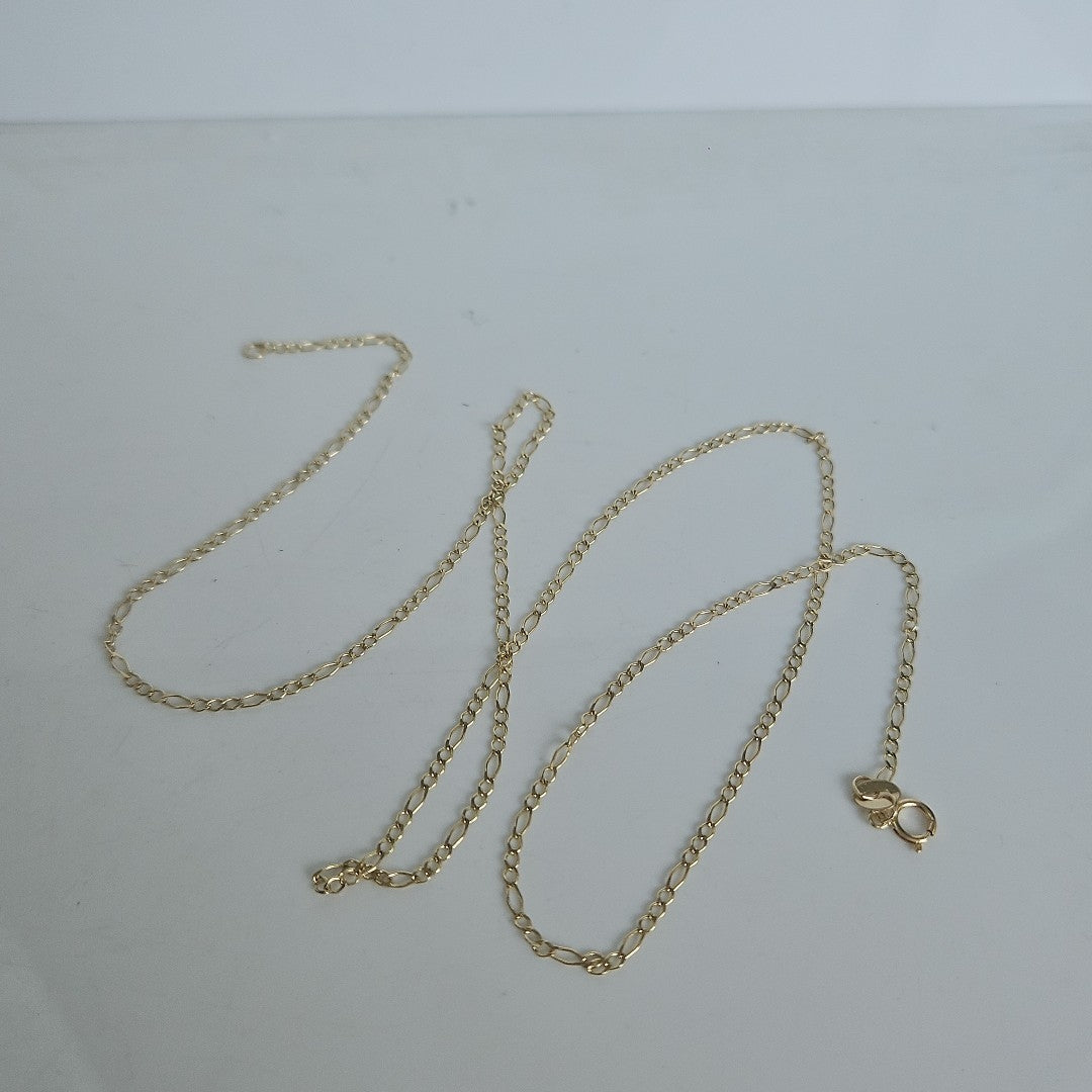 CADENAS TEJIDO ESLABONES ORO 10K 60 CM 2.4 GR (NUEVO)