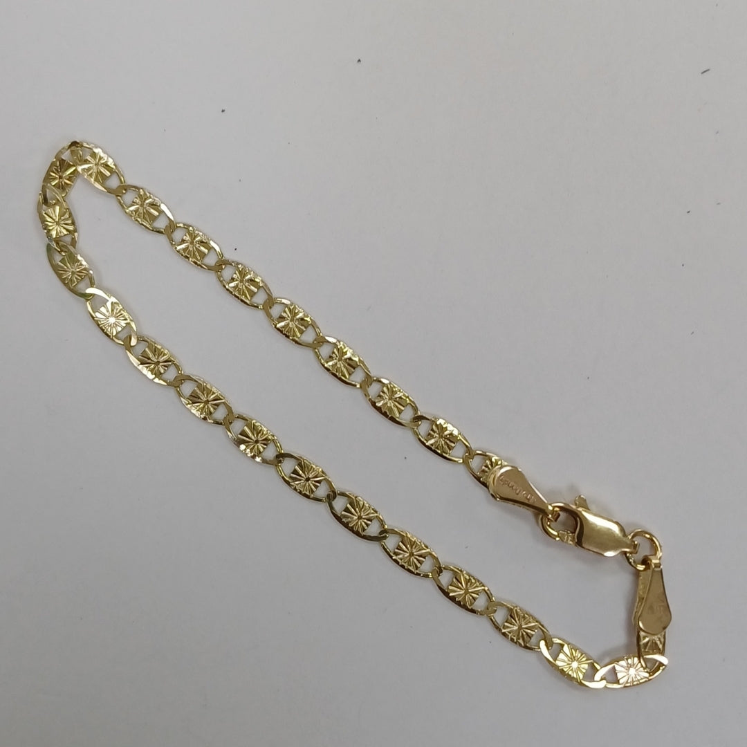 PULSERAS GUCHI ORO 14K 18 CM 2.8 GR (NUEVO)