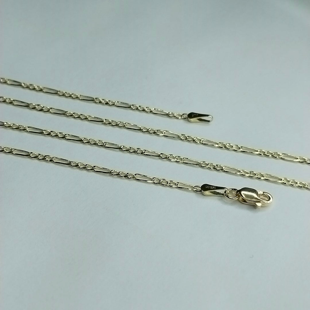 CADENAS 3X1 ORO 14K 55 CM 4 GR (NUEVO)