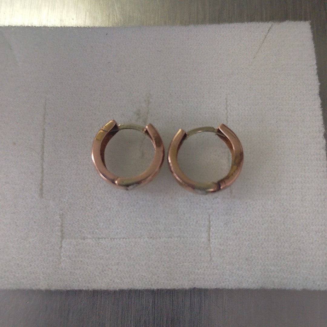 ARRACADAS PAR ORO, RODIADO 8 K 1.9 GRMS (SEMINUEVO)
