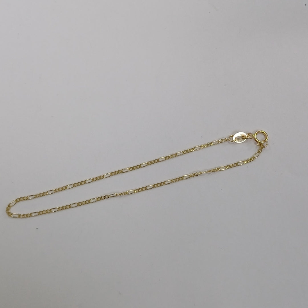 PULSERAS TEJIDO 3X1 ORO 14K 21 CM 1 GR (NUEVO)