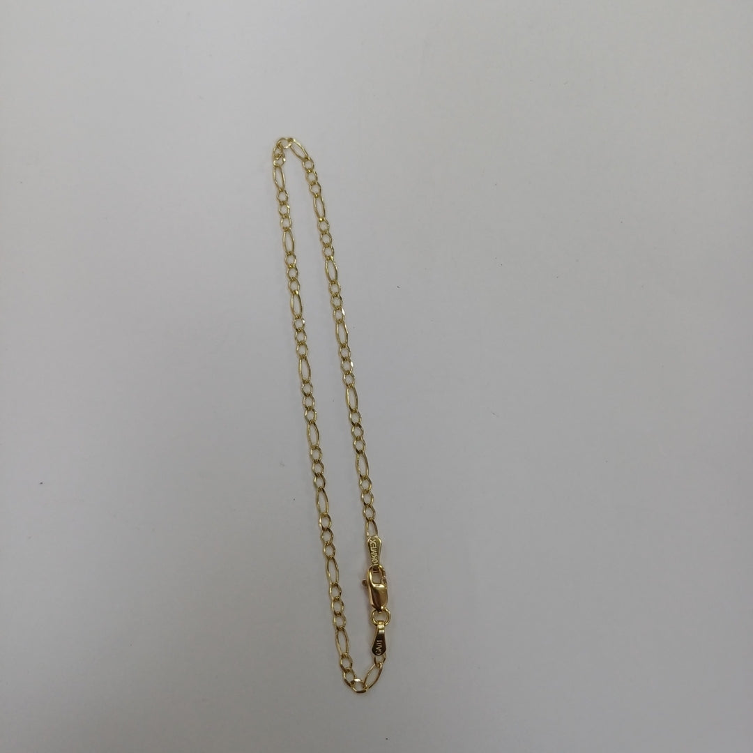PULSERAS TEJIDO 3X1 ORO 10K 21 CM 1.5 GR (NUEVO)